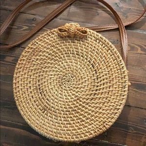 Round Raffia Bag